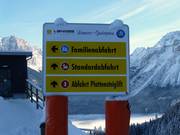 Signalisation des pistes dans le domaine skiable