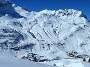 Vue sur Zürs et le Madloch