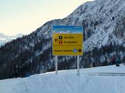 Signalisation sur la piste