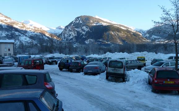 Paradiski: Accès aux domaines skiables et parkings – Accès, parking Les Arcs/Peisey-Vallandry (Paradiski)