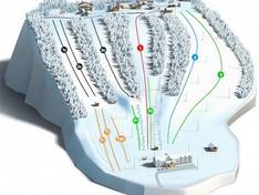 Plan des pistes Uyazy-Tau