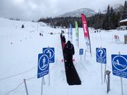 Piste d'entraînement avec tapis roulant