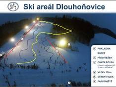 Plan des pistes Dlouhoňovice