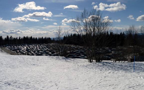 Oslo: Accès aux domaines skiables et parkings – Accès, parking Oslo – Tryvann (Skimore)