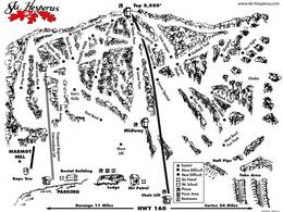 Plan des pistes Hesperus Ski Area