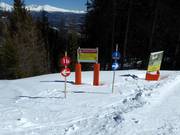 Signalisation des descentes vers la vallée en direction de Mauterndorf