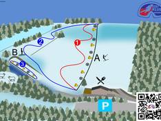 Plan des pistes Potštát