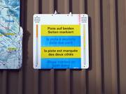 Les pistes sont balisées des deux côtés.