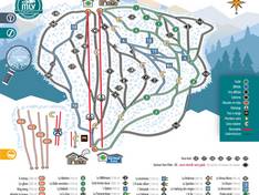 Plan des pistes Mont Lac-Vert – Hébertville