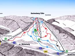 Plan des pistes Eschenberg – Niedersfeld