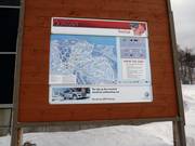 Panneau de piste dans le domaine skiable