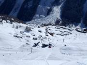 Vue sur les hébergements de la Lauchernalp
