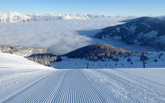 Skier près de Michaelerberg-Pruggern