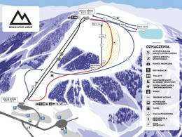 Plan des pistes Beskid Sport Arena (Szczyrk)