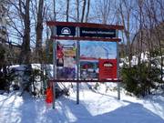 Plan des pistes dans le domaine skiable