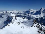 Vue depuis le Schilthorn en direction de Birg et Obere Hubel