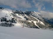 Les descentes en forêt au Prarion
