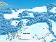 Plan des pistes Jezerné – Tabačka