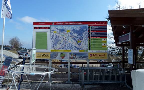 Alpsee-Grünten: indications de directions sur les domaines skiables – Indications de directions Ofterschwang/Gunzesried – Ofterschwanger Horn