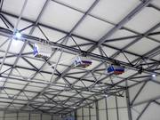 Installation d’enneigement dans le hall de ski