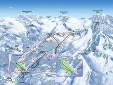 Plan des pistes Ceillac en Queyras