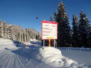 Signalisation des pistes dans le domaine skiable Galsterberg