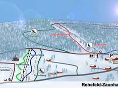 Plan des pistes Rehefeld-Zaunhaus