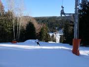 Piste intermédiaire à Belveder