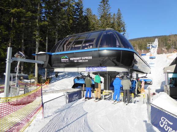 Hofmanky Express - 6 places | Télésiège rapide (débrayable) avec capots de protection et sièges chauffants
