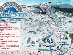 Plan des pistes Golsfjellet