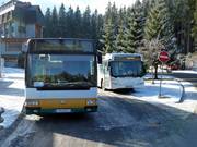 Bus de ski au domaine skiable de Jasná