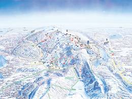 Plan des pistes Ruka