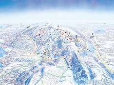 Plan des pistes Ruka