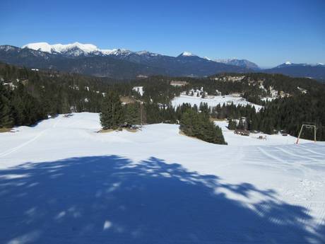 Alpenwelt Karwendel: Taille des domaines skiables – Taille Kranzberg – Mittenwald
