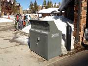 Tri des déchets dans la station de ski Big Sky
