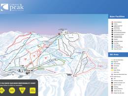 Plan des pistes Coronet Peak