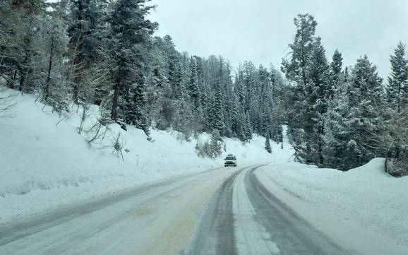 Chaîne du Teton: Accès aux domaines skiables et parkings – Accès, parking Grand Targhee