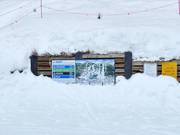 Plan des pistes et signalisation dans le domaine skiable Snow King Mountain