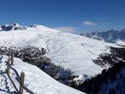 Vue depuis la station supérieure Le Cune vers Lastè