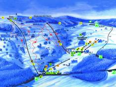 Plan des pistes Paseky nad Jizerou