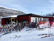Pause au restaurant de la station de vallée Svansjön