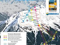 Plan des pistes Dombaï