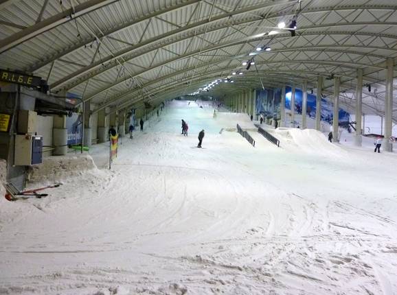 Piste principale avec funpark