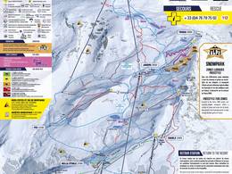 Plan des pistes Les 2 Alpes