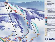 Plan des pistes Maciejowa – Rabka-Zdrój
