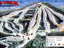 Plan des pistes Maverick Mountain