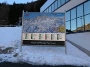 Panneau d'information à Predazzo