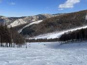 Vue sur le domaine skiable de Wanlong