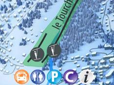 Plan des pistes Le Tourchet