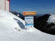 Signalisation des pistes dans le domaine skiable Folgaria/Fiorentini